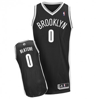 NBA Brooklyn Nets 0 Andray Blatche Authentic Black Jerseys